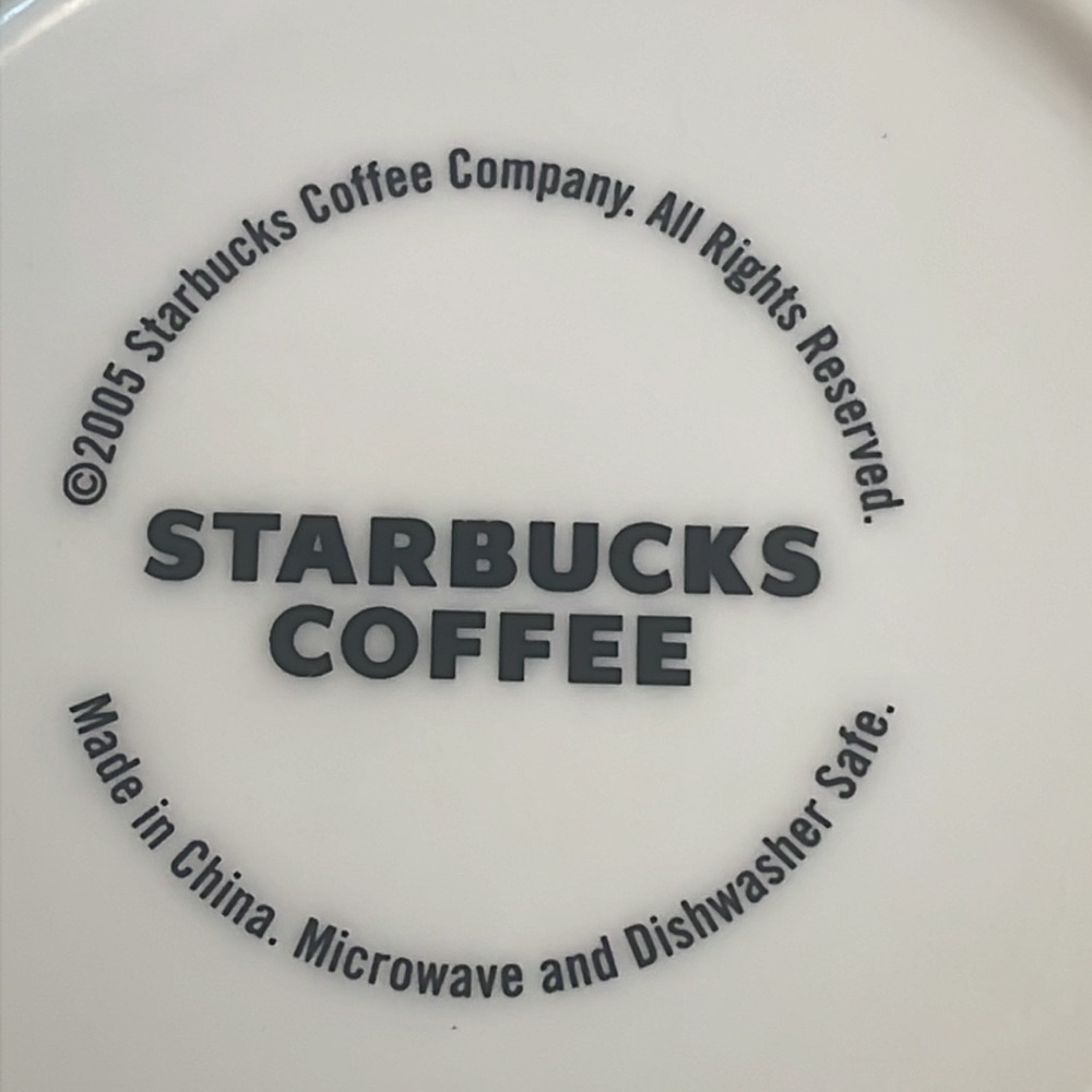 Starbucks Coffee Mug 2005 Spring Green Pastel Circles Dots Bubbles Cup 16 oz. - Picture 7 of 7